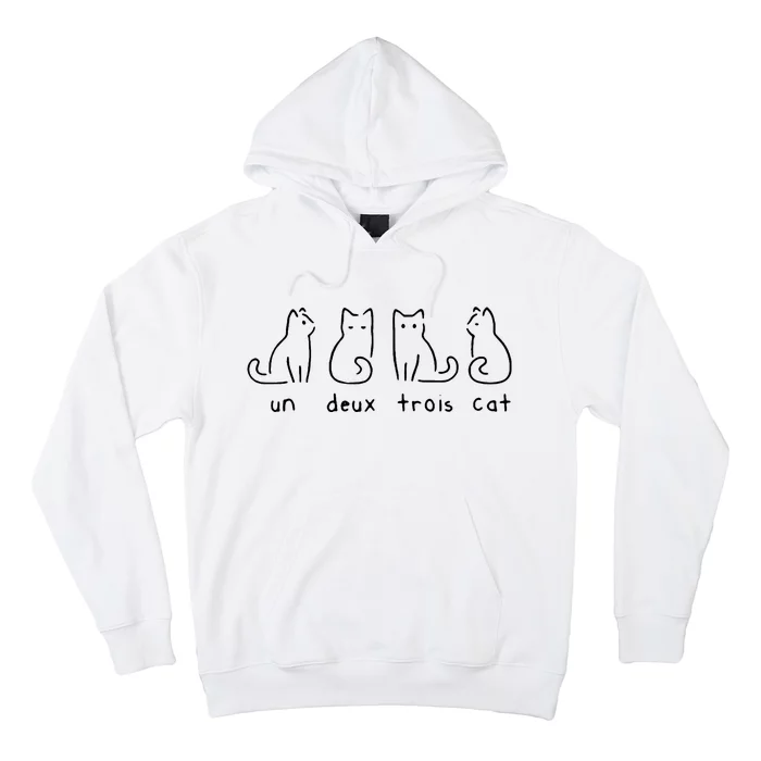 Un Deux Trois Cat Funny Hoodie