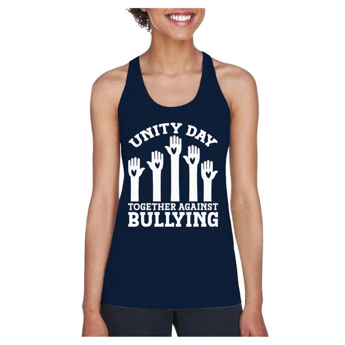 Unity Day Together Against Bullying Anti Bullying Women's Racerback Tank