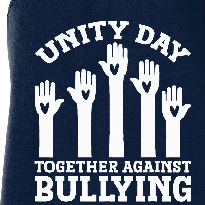 Unity Day Together Against Bullying Anti Bullying Women's Racerback Tank