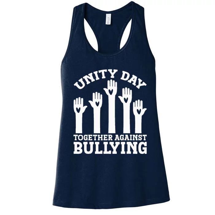 Unity Day Together Against Bullying Anti Bullying Women's Racerback Tank