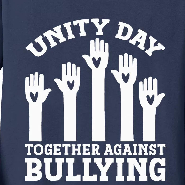 Unity Day Together Against Bullying Anti Bullying Kids Long Sleeve Shirt