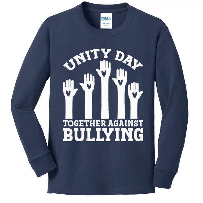 Unity Day Together Against Bullying Anti Bullying Kids Long Sleeve Shirt