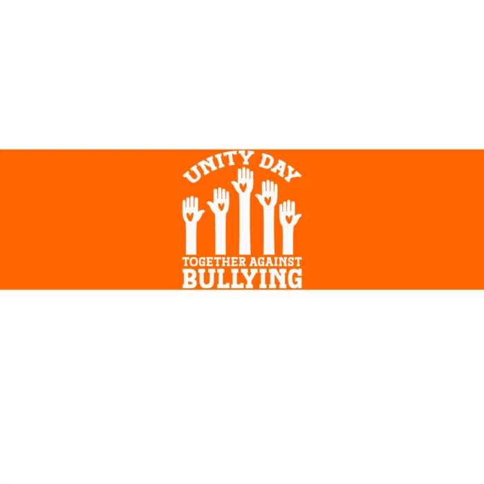 Unity Day Together Against Bullying Anti Bullying Bumper Sticker