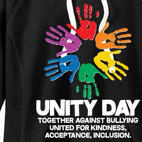 Unity Day Together Against Bullying United For Kindness Acceptance Inclusion Women's Fleece Hoodie