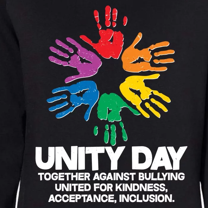 Unity Day Together Against Bullying United For Kindness Acceptance Inclusion Womens California Wash Sweatshirt