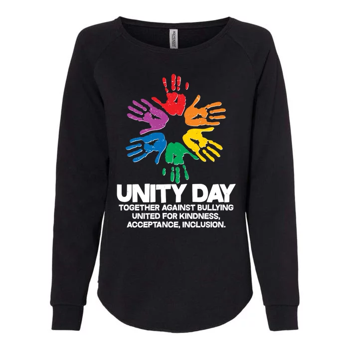 Unity Day Together Against Bullying United For Kindness Acceptance Inclusion Womens California Wash Sweatshirt