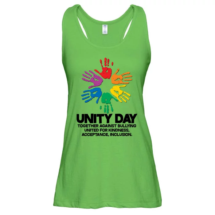 Unity Day Together Against Bullying United For Kindness Acceptance Inclusion Ladies Essential Flowy Tank