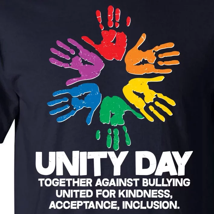 Unity Day Together Against Bullying United For Kindness Acceptance Inclusion Tall T-Shirt