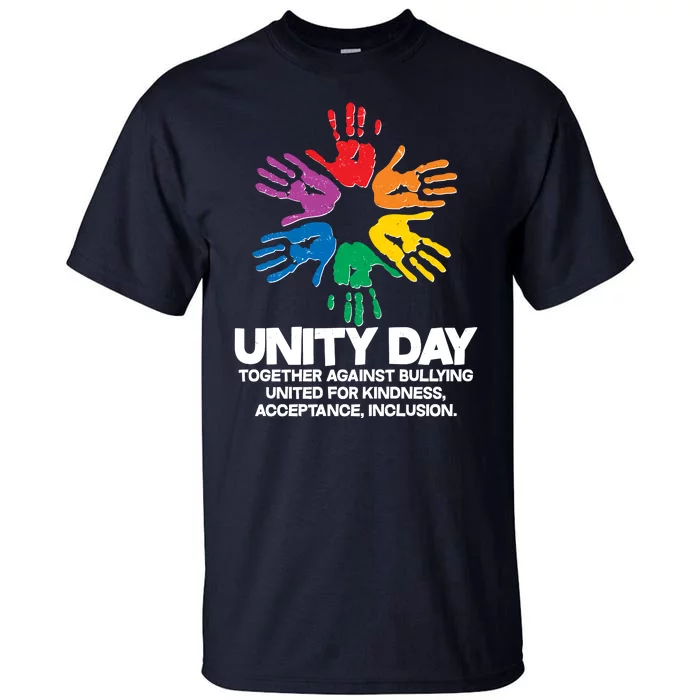 Unity Day Together Against Bullying United For Kindness Acceptance Inclusion Tall T-Shirt