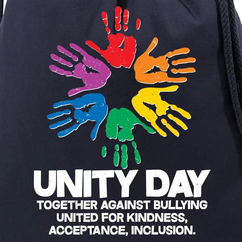 Unity Day Together Against Bullying United For Kindness Acceptance Inclusion Drawstring Bag