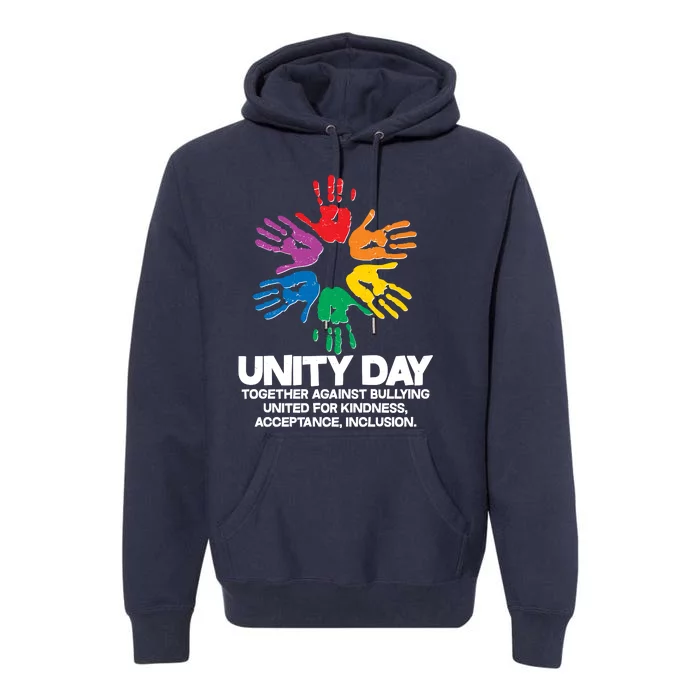 Unity Day Together Against Bullying United For Kindness Acceptance Inclusion Premium Hoodie