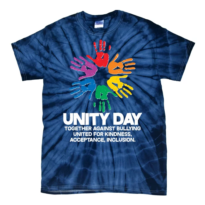 Unity Day Together Against Bullying United For Kindness Acceptance Inclusion Tie-Dye T-Shirt