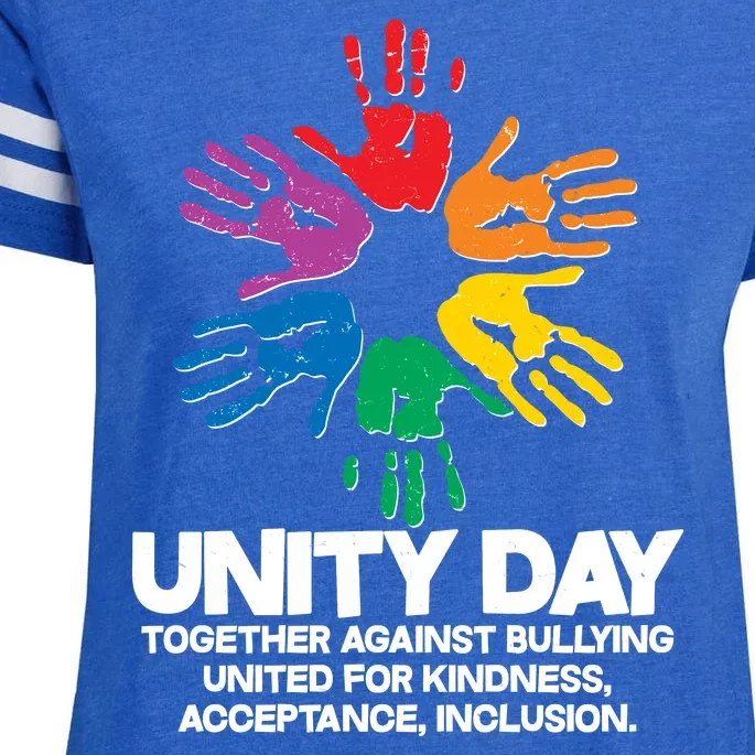 Unity Day Together Against Bullying United For Kindness Acceptance Inclusion Enza Ladies Jersey Football T-Shirt