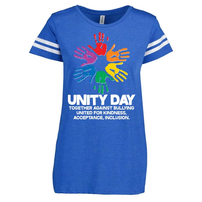 Unity Day Together Against Bullying United For Kindness Acceptance Inclusion Enza Ladies Jersey Football T-Shirt