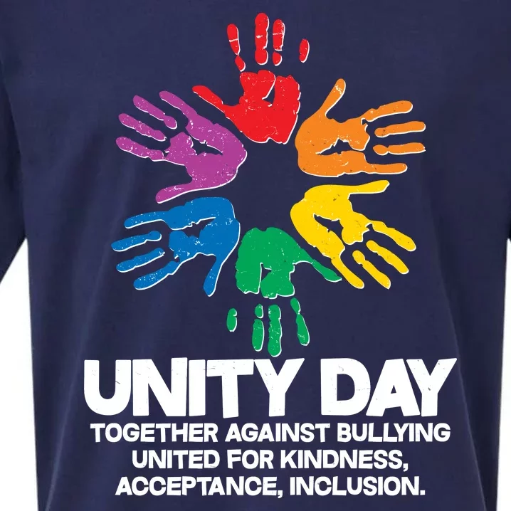 Unity Day Together Against Bullying United For Kindness Acceptance Inclusion Sueded Cloud Jersey T-Shirt