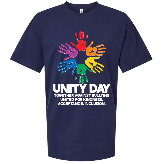 Unity Day Together Against Bullying United For Kindness Acceptance Inclusion Sueded Cloud Jersey T-Shirt