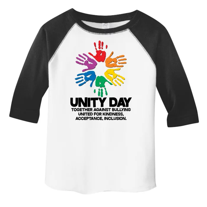 Unity Day Together Against Bullying United For Kindness Acceptance Inclusion Toddler Fine Jersey T-Shirt