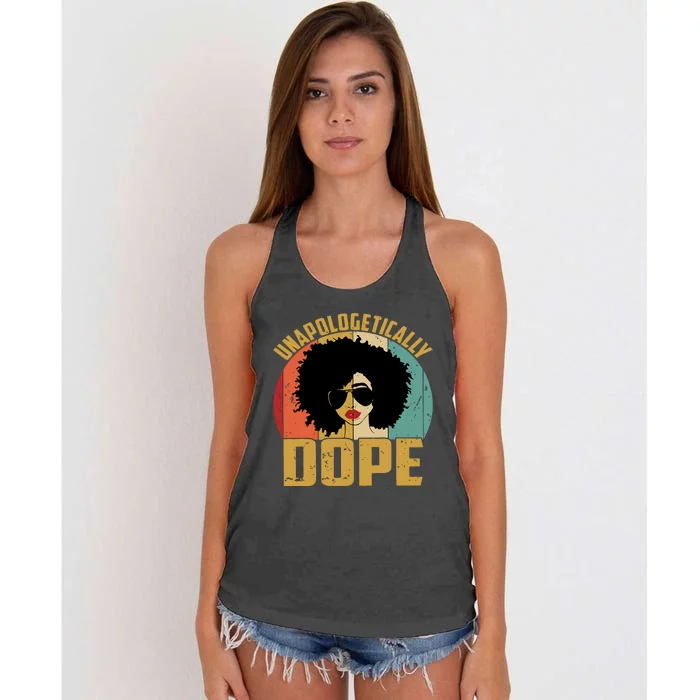 Unapologetically Dope Women's Knotted Racerback Tank