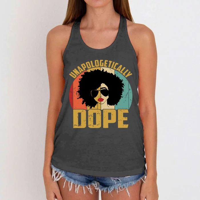 Unapologetically Dope Women's Knotted Racerback Tank