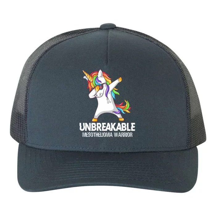 Unicorn Dabbing Unbreakable Mesothelioma Warrior Gift Yupoong Adult 5-Panel Trucker Hat