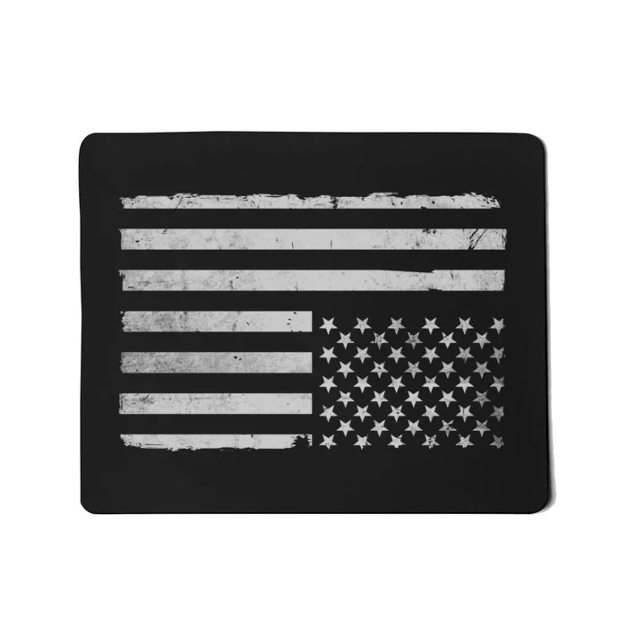 Upside Down Us Flag Distressed American Flag Mousepad