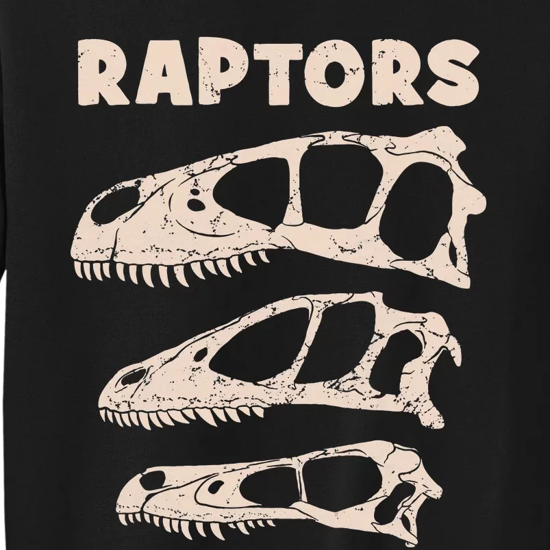 Utahraptor Deinonychus Velociraptor Skull Fossil Hunter Sweatshirt