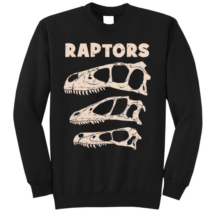 Utahraptor Deinonychus Velociraptor Skull Fossil Hunter Sweatshirt