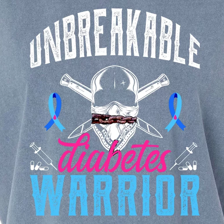 Unbreakable Diabetes Warrior Garment-Dyed Women's Muscle Tee