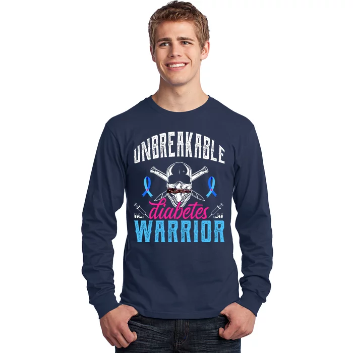 Unbreakable Diabetes Warrior Long Sleeve Shirt