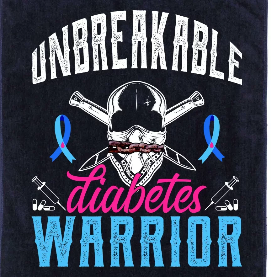 Unbreakable Diabetes Warrior Platinum Collection Golf Towel