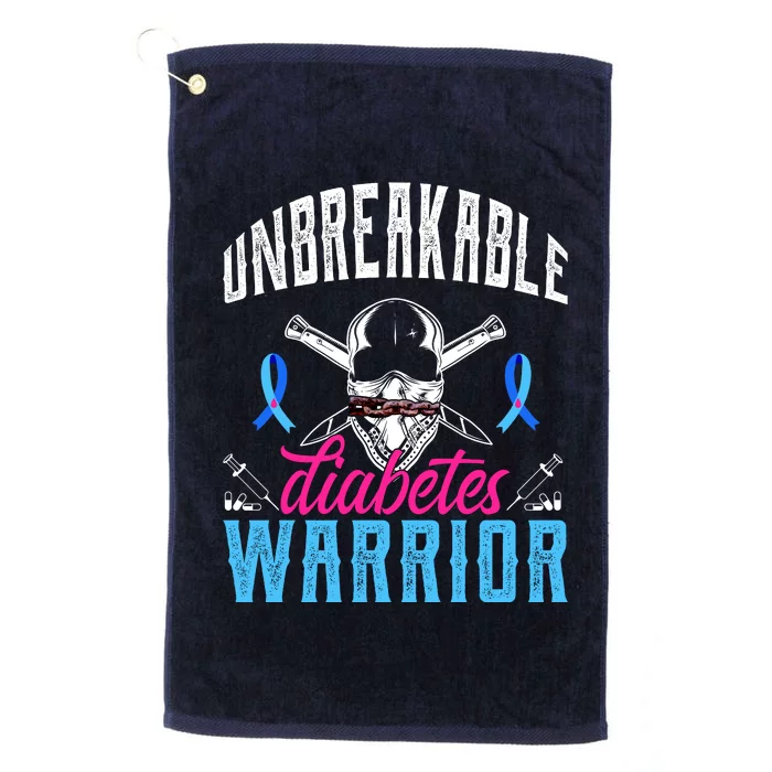 Unbreakable Diabetes Warrior Platinum Collection Golf Towel