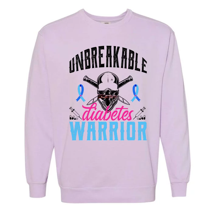 Unbreakable Diabetes Warrior Garment-Dyed Sweatshirt