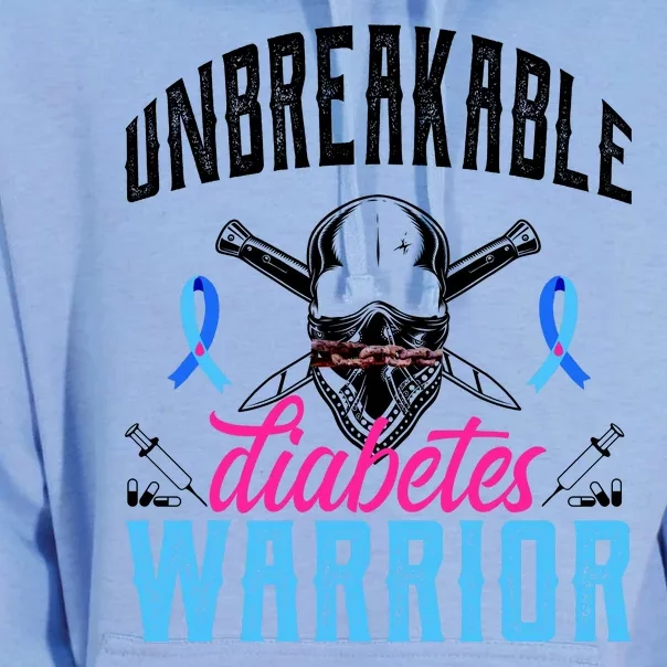 Unbreakable Diabetes Warrior Unisex Surf Hoodie