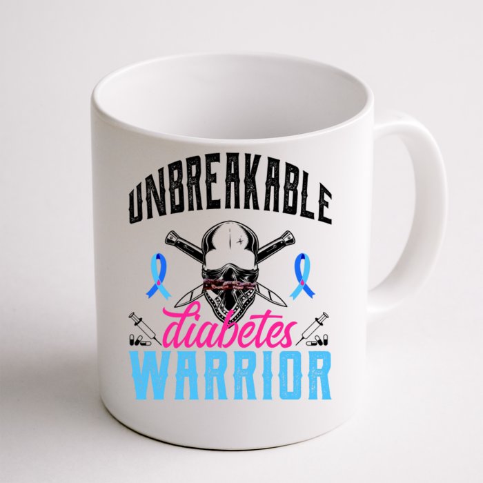 Unbreakable Diabetes Warrior Front & Back Coffee Mug