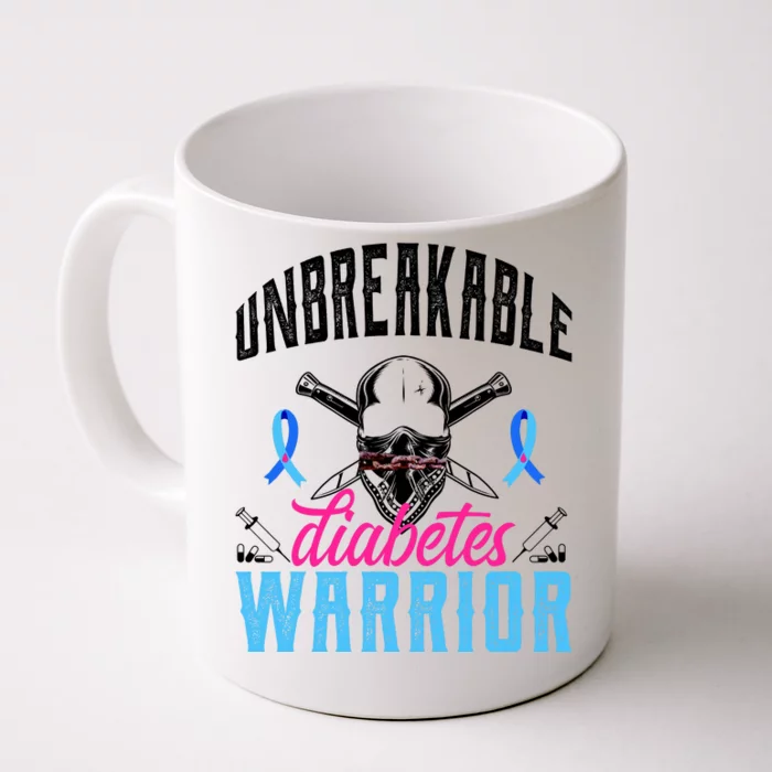 Unbreakable Diabetes Warrior Front & Back Coffee Mug