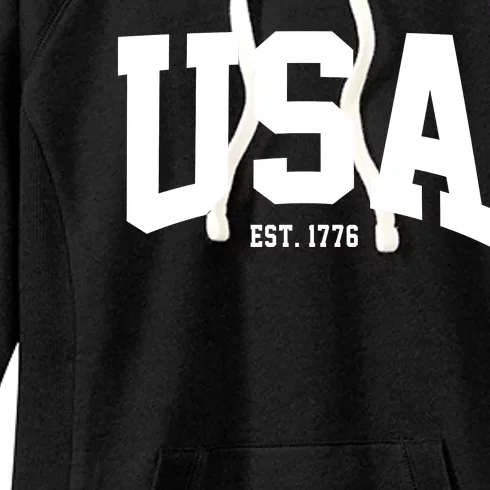 Usa Est 1776 Women's Fleece Hoodie