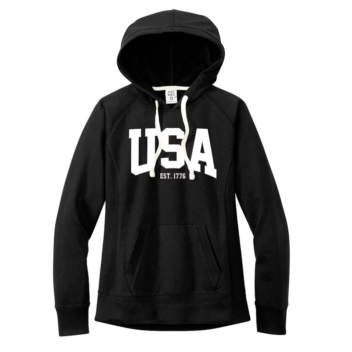 Usa Est 1776 Women's Fleece Hoodie