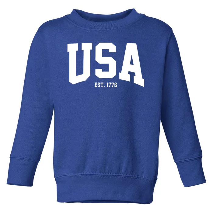 Usa Est 1776 Toddler Sweatshirt