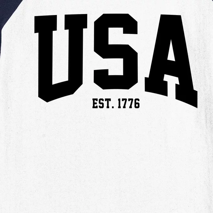 Usa Est 1776 Baseball Sleeve Shirt