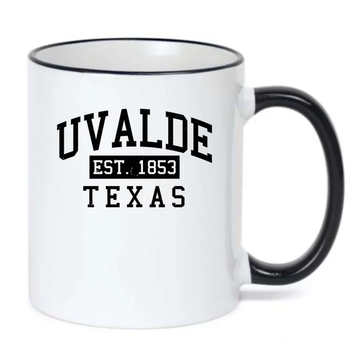 Uvalde EST 1853 Texas Black Color Changing Mug