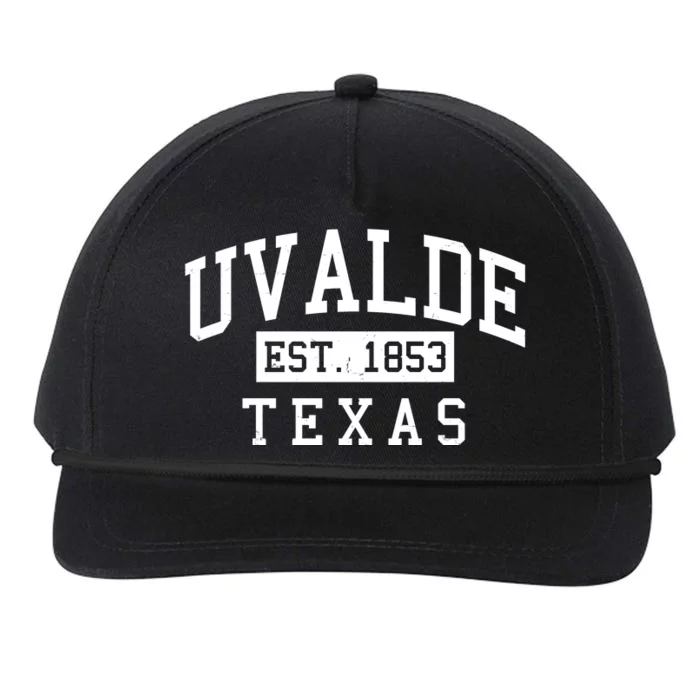 Uvalde EST 1853 Texas Snapback Five-Panel Rope Hat