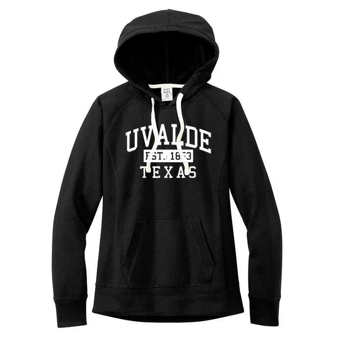 Uvalde EST 1853 Texas Women's Fleece Hoodie