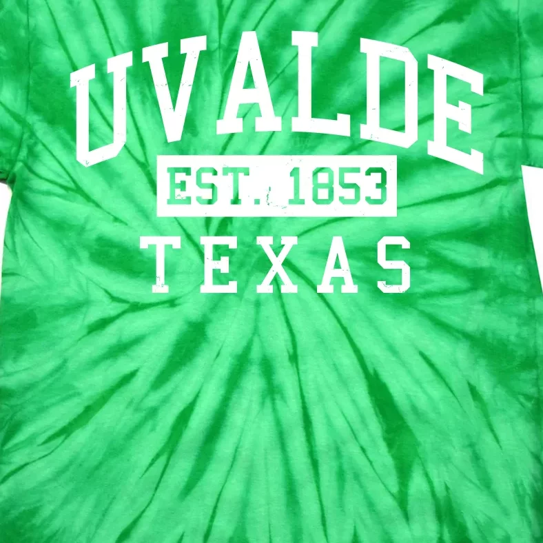 Uvalde EST 1853 Texas Tie-Dye T-Shirt