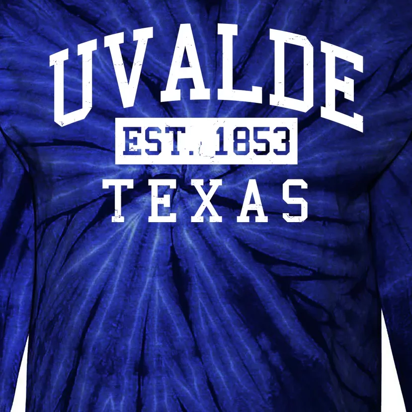 Uvalde EST 1853 Texas Tie-Dye Long Sleeve Shirt