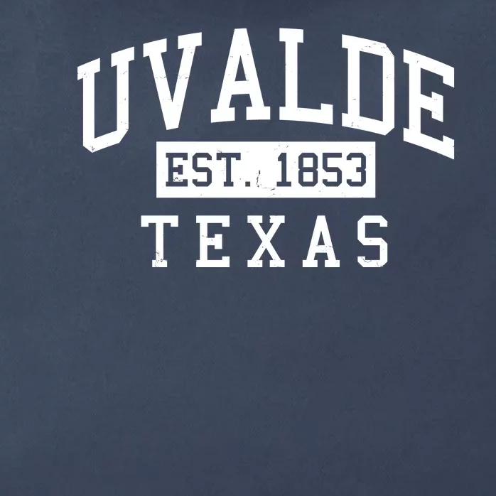 Uvalde EST 1853 Texas Zip Tote Bag