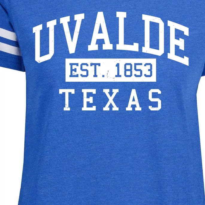 Uvalde EST 1853 Texas Enza Ladies Jersey Football T-Shirt