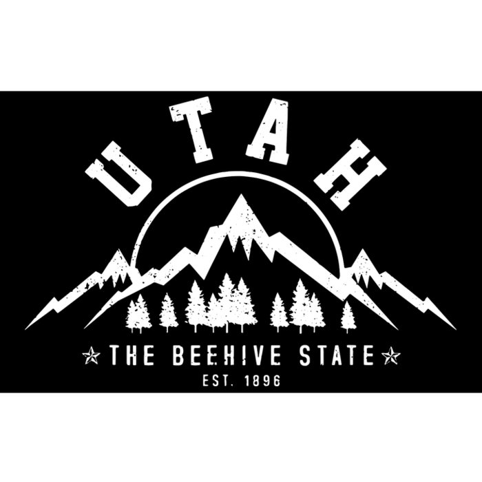 Utah Est 1896 State Vintage Mountains Nature Outdoor Gift Bumper Sticker