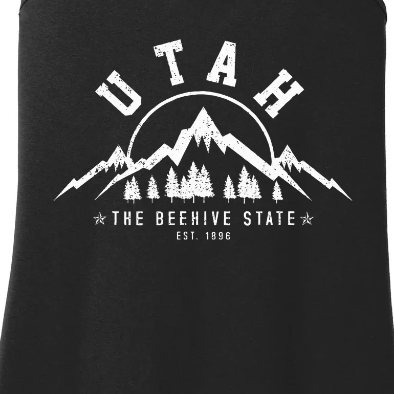 Utah Est. 1896 Usa America Souvenir Ladies Essential Tank