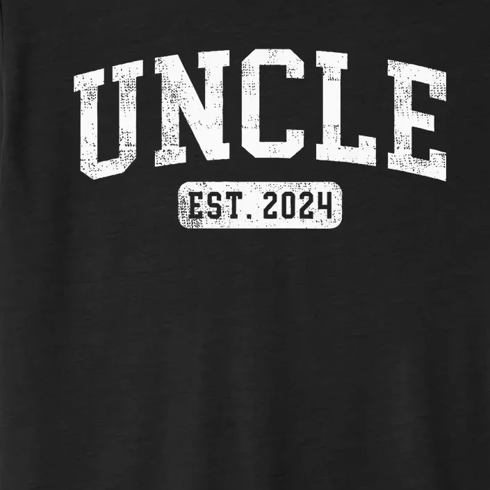 Uncle Est 2024 Promoted To Uncle Announcement ChromaSoft Performance T-Shirt