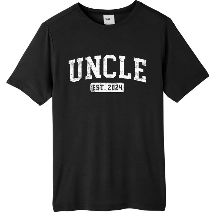 Uncle Est 2024 Promoted To Uncle Announcement ChromaSoft Performance T-Shirt